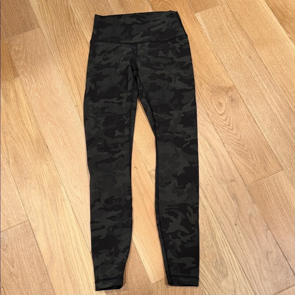 Lululemon Athletica wonder under green Camouflage Leggings 4